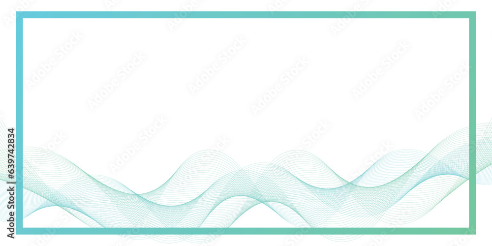 Poster abstract background with neon waves. abstract frame with luminous wave for banner, presentation, tem