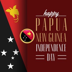Premium Vector | Papua new guinea poster for independence day