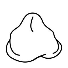 ugli fruit of tropical fruits outline icon style