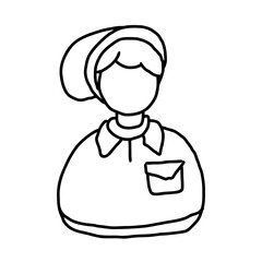 youth of professions character outline Icons