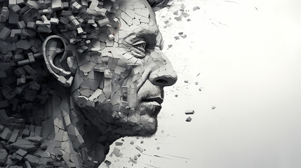 Monochrome Reflections:  Alzheimer's Journey"
