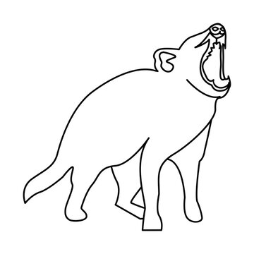 recommend clip art: tasmanian devil of wild animal outline icon set