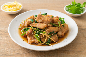 Stir Fried Fish with Chinese Celery