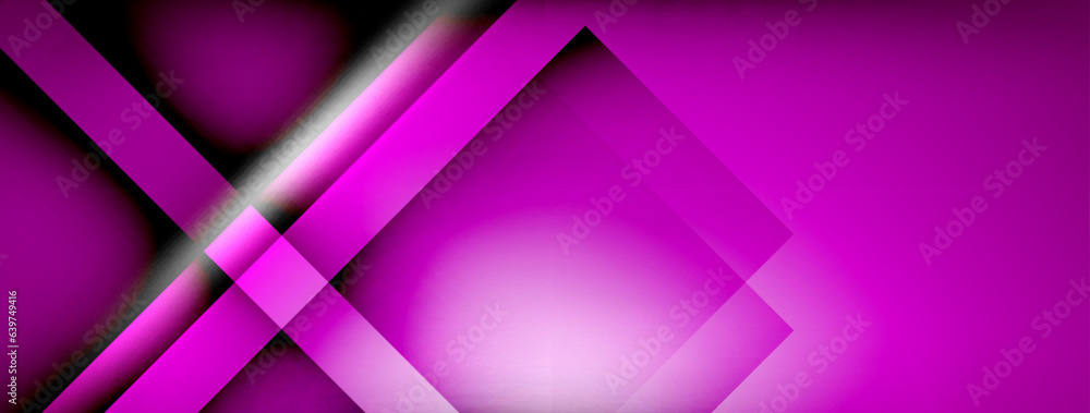 Aufkleber Light and shadow squares and lines abstract background