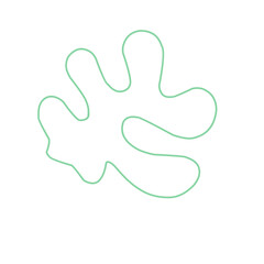 Thin Line Matisse Inspired shape 