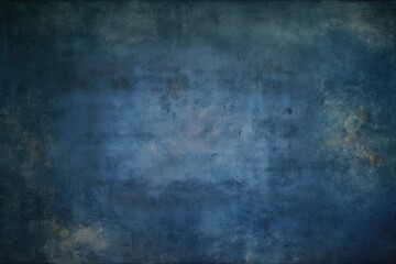 Fototapeta na wymiar Abstract grunge decorative dark blue stucco wall background for web banner, design template, Generative AI