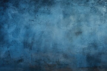 Abstract grunge decorative dark blue stucco wall background for web banner, design template, Generative AI