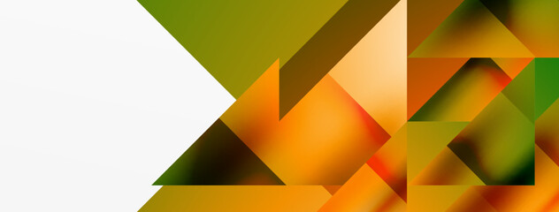 Obraz premium Captivating vector abstraction. Triangles interlock in mesmerizing dance, crafting dynamic geometric backdrop. Fusion of shapes and angles creates artful symphony of modern design