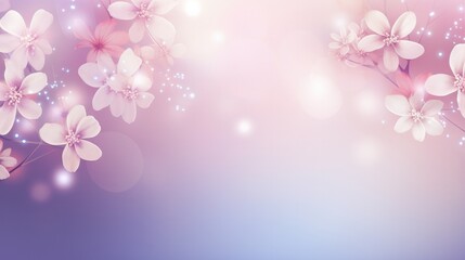 Fototapeta na wymiar Spring flowers background for web banner, design template , Generative AI