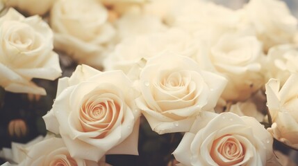 Fototapeta na wymiar Illustration of closeup multiple rose background
