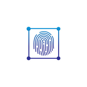 fingure technology logo design.