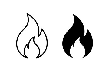 Fire icon set