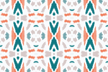 Ikat Damask Embroidery Background. Ikat Diamond Geometric Ethnic Oriental Pattern Traditional. Ikat Aztec Style Abstract Design for Print Texture,fabric,saree,sari,carpet.