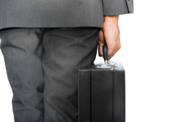 Digital png photo of caucasian businessman on transparent background