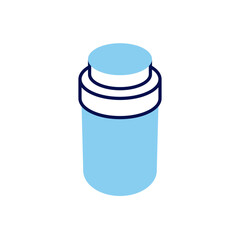 Pills Bottle Related Vector Icon. Drugs. Pills Bottle Sign Isolated on White Background