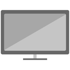 Digital png illustration of computer screen on transparent background