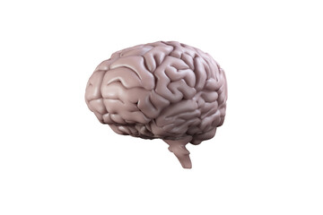 Digital png illustration of digital brain on transparent background