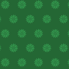 Digital png illustration of green floral pattern on transparent background