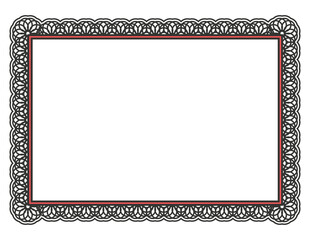 Digital png illustration of frame with copy space on transparent background
