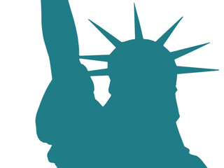 Digital png illustration of statue of liberty on transparent background © vectorfusionart