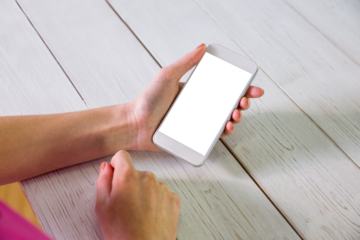 Digital png photo of caucasian woman using smartphone with copy space on transparent background