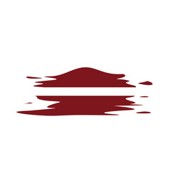 Latvia State Flag Logo Vector