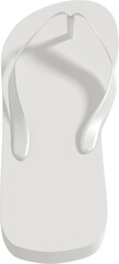 Digital png photo of white sandal on transparent background