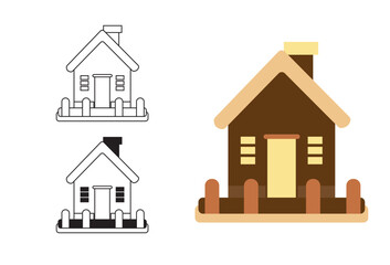 a straightforward depiction of a house, isolated against a white background. This imagery aligns with the Stay Home Campaign, a significant initiative encouraging individuals to remain in the safety