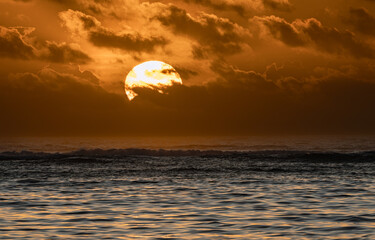 Sunrise on the ocean