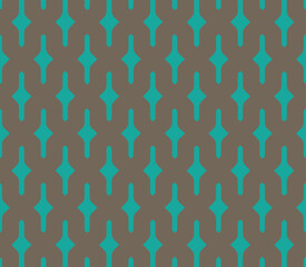 A bold green and gray color repetitive vector pattern. Gift wrapping paper design with simple, looping pattern.