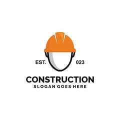 Construction logo design vector illustration
