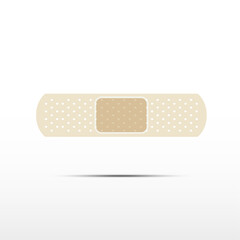 illustration of medical bandage in different shape 