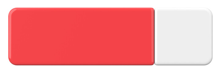 3D button. Empty button. 3D illustration.