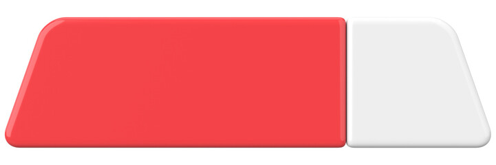 3D button. Empty button. 3D illustration.