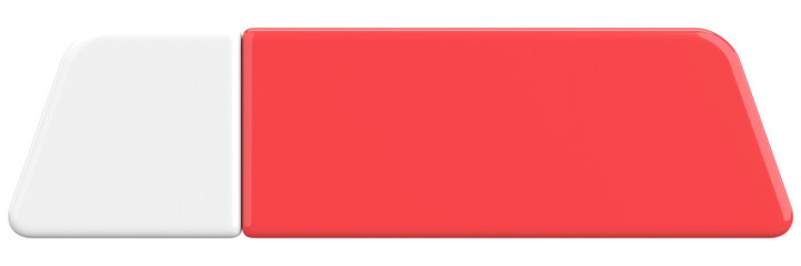 3D button. Empty button. 3D illustration.