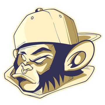 Character hiphop illustration