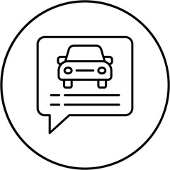 Obraz premium Car App Icon
