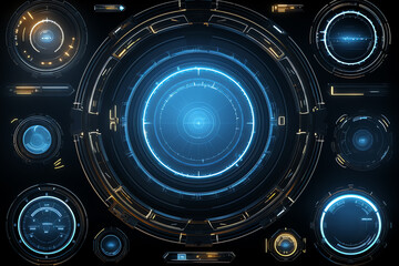 electronic control panel, AI generated