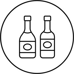 Wine Bottles Icon