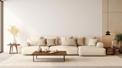 modern living room with sofa