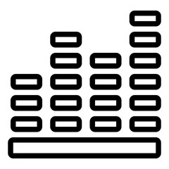 Sound Level outline line icon