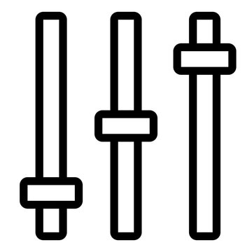 black sliders audio control clip art preview