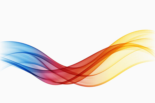 Curved lines of rainbow colors,abstract wave background