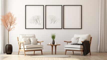 modern living room with furniture