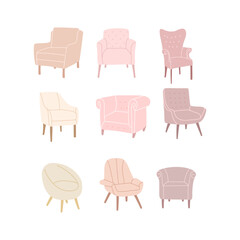 Set of sofa chairs