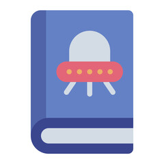 Science Fiction Book flat icon