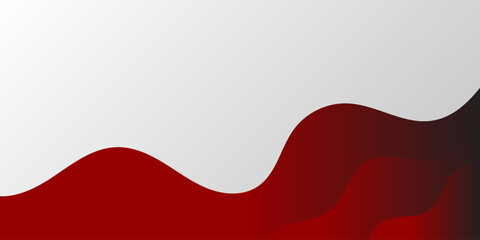 Abstract red wave pattern frame background