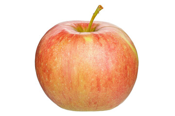 Red juicy apple isolated in white background.  Healthy food. File contains clipping path.
