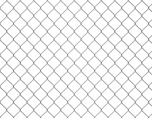 Silver chainlink fence with transparent background, PNG file - Powered by Adobe