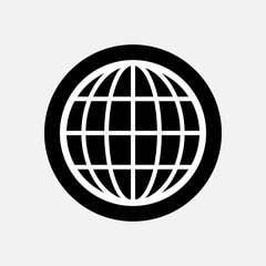 Globe Icon. Earth, World Symbol for Design, Presentation, Website or Apps Elements – Vector. 